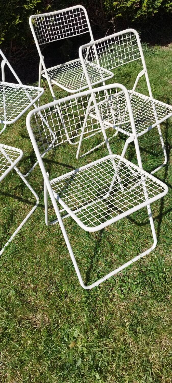 5 folding chairs Ted Net Niels Gammelgaard Ikea 1970