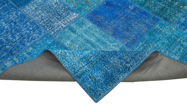 tapis oriental surteint noué à la main 205 cm x 305 cm tapis patchwork bleu