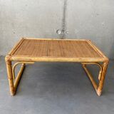 Table basse en rotin