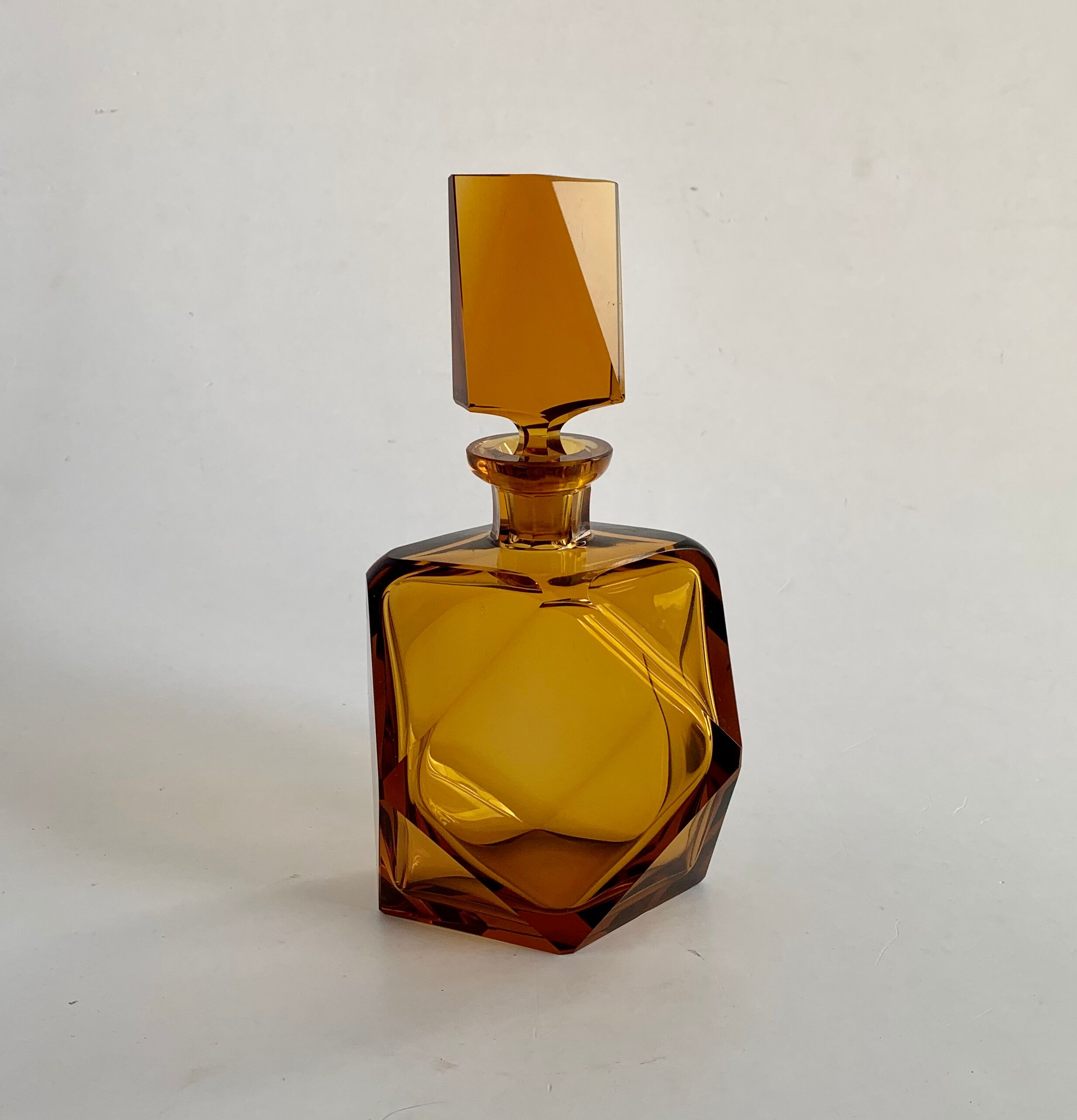 Art Deco Shaped Glass Carafe