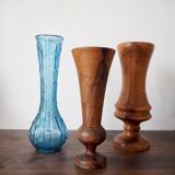 Vase en bois