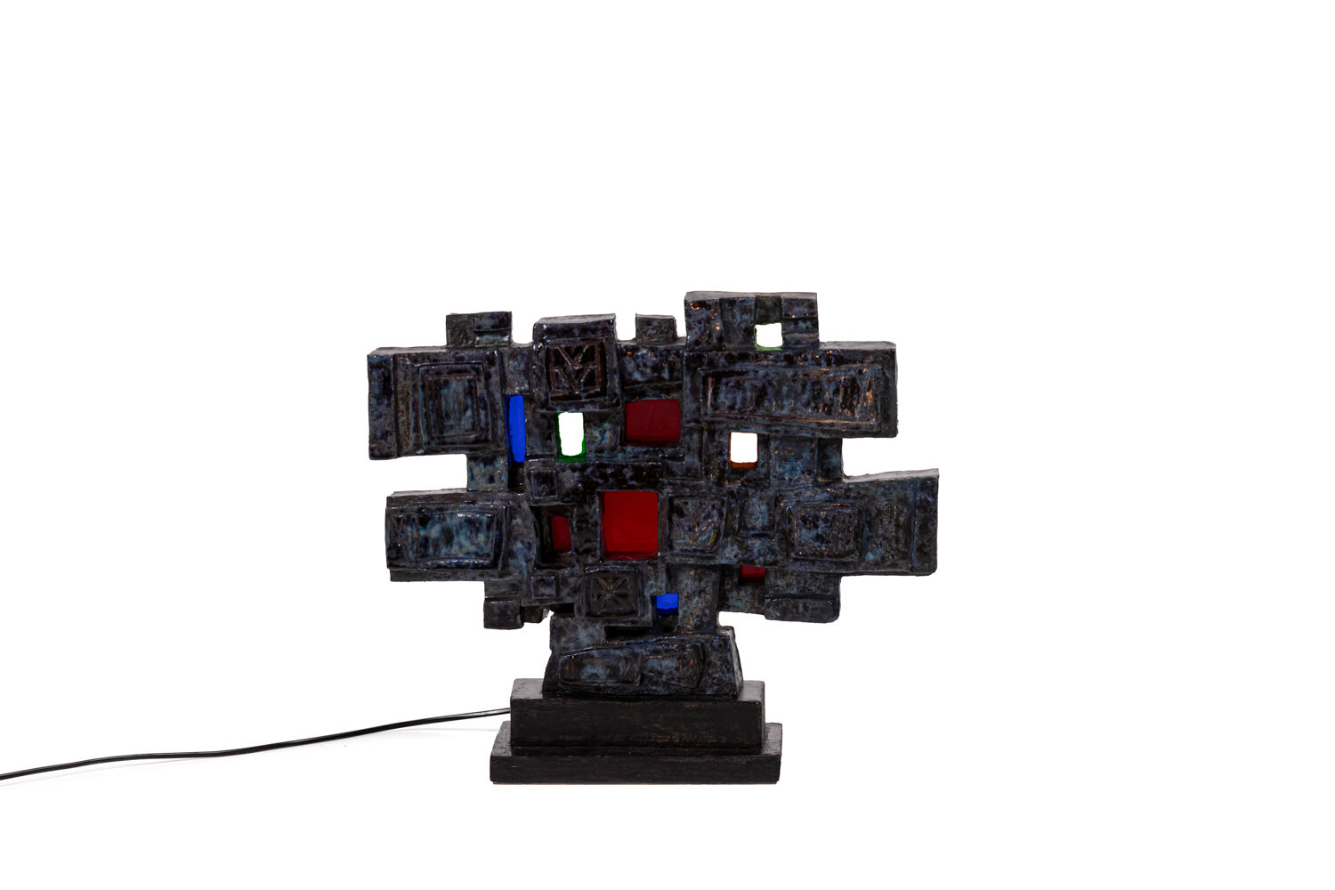 Auguste Harzic, Ceramic and glass sculpture, year 1968