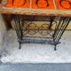 Lampadaire -table-porte revue en fer forgé