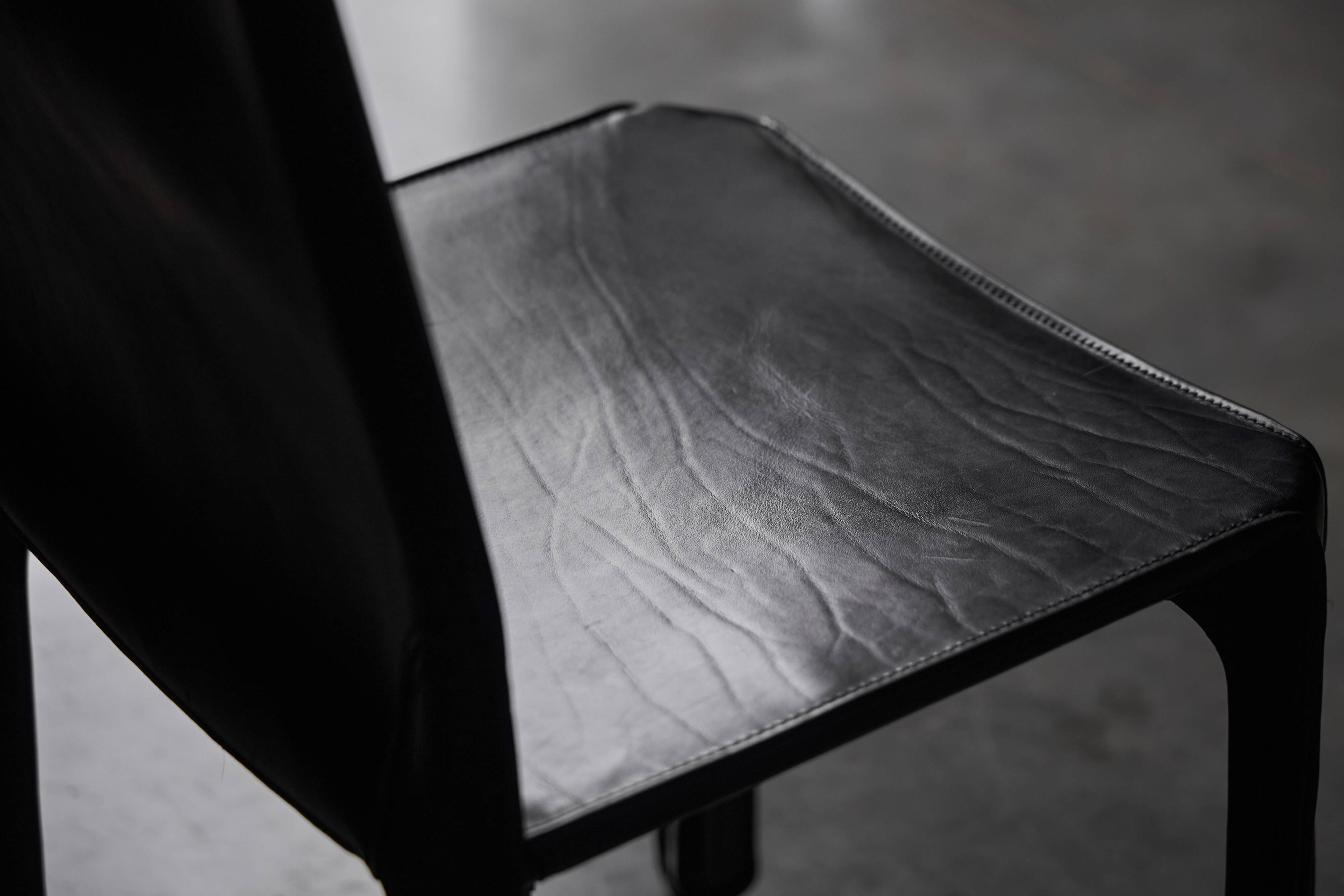 CAB 412 Chairs by Mario Bellini for Cassina, Italy, 1970s