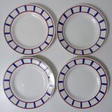 4 assiettes plates Digoin Sarreguemines Béarn