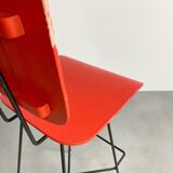 Dutch plywood bar stool by P.J Van Der Klugt for Everest, 1957