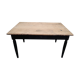 Table de ferme ancienne patiné noir -1m30