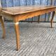 Antique Louis XV style farmhouse table in solid cherry wood.