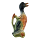 Zoomorphic pitcher barbotine Saint Clément Mallard Duck A028