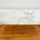 White marble coffee table vintage 60s