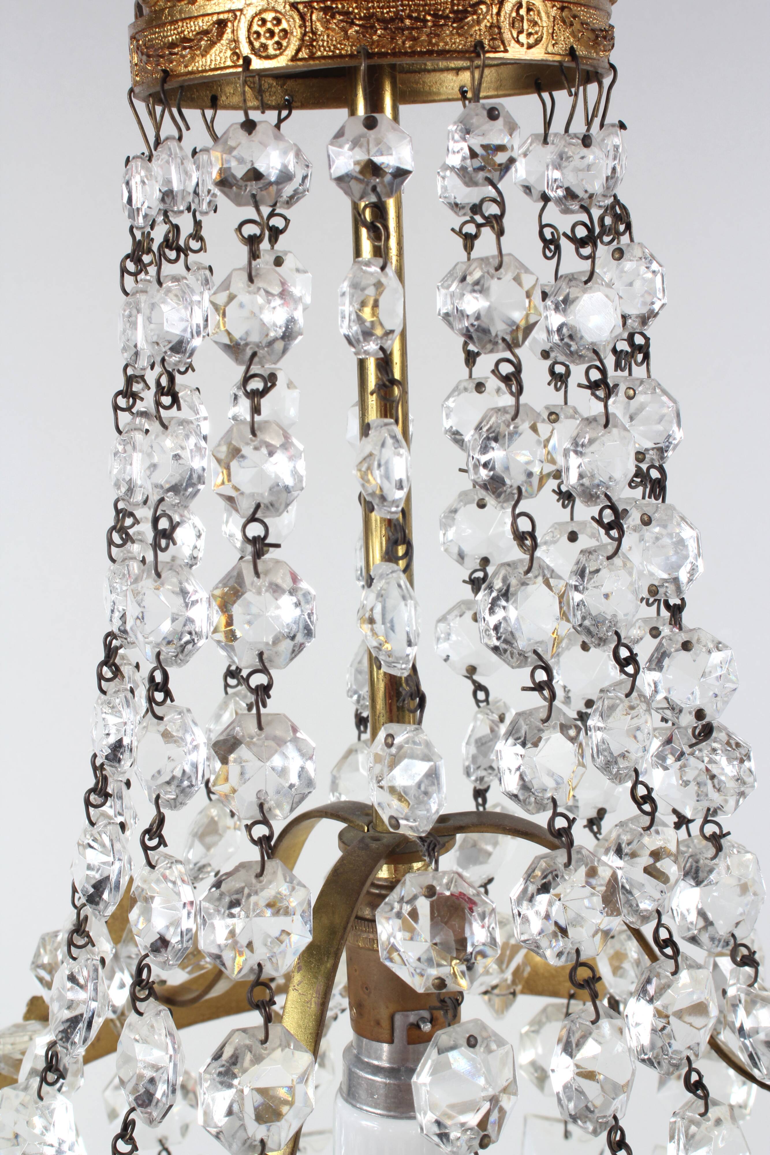 Hot air balloon chandelier with tassels