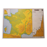 School map: water n°9 / france relief n°10