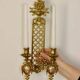 Pair Of Vintage French Brass Sconces