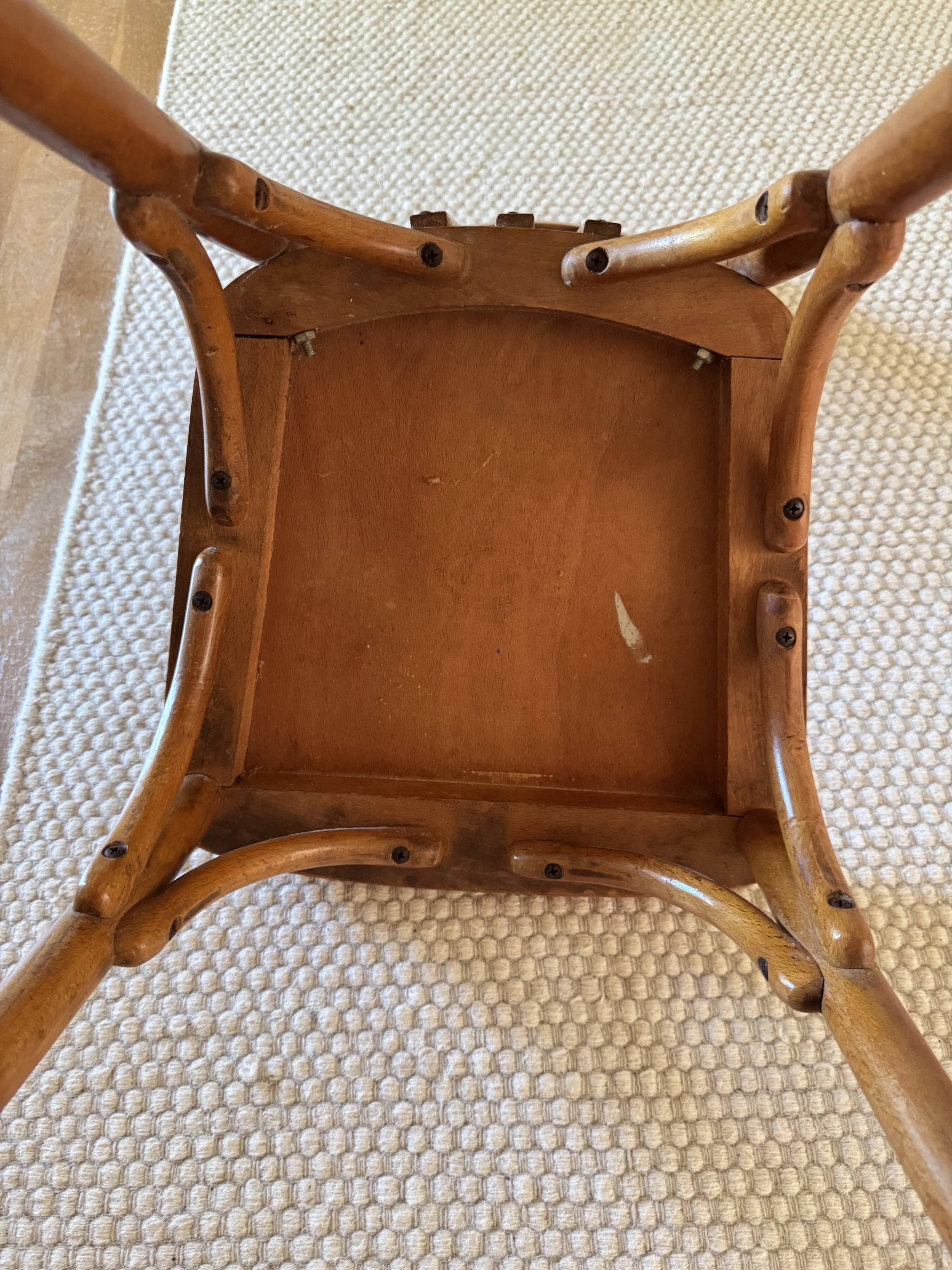 Vintage wooden bistro chair