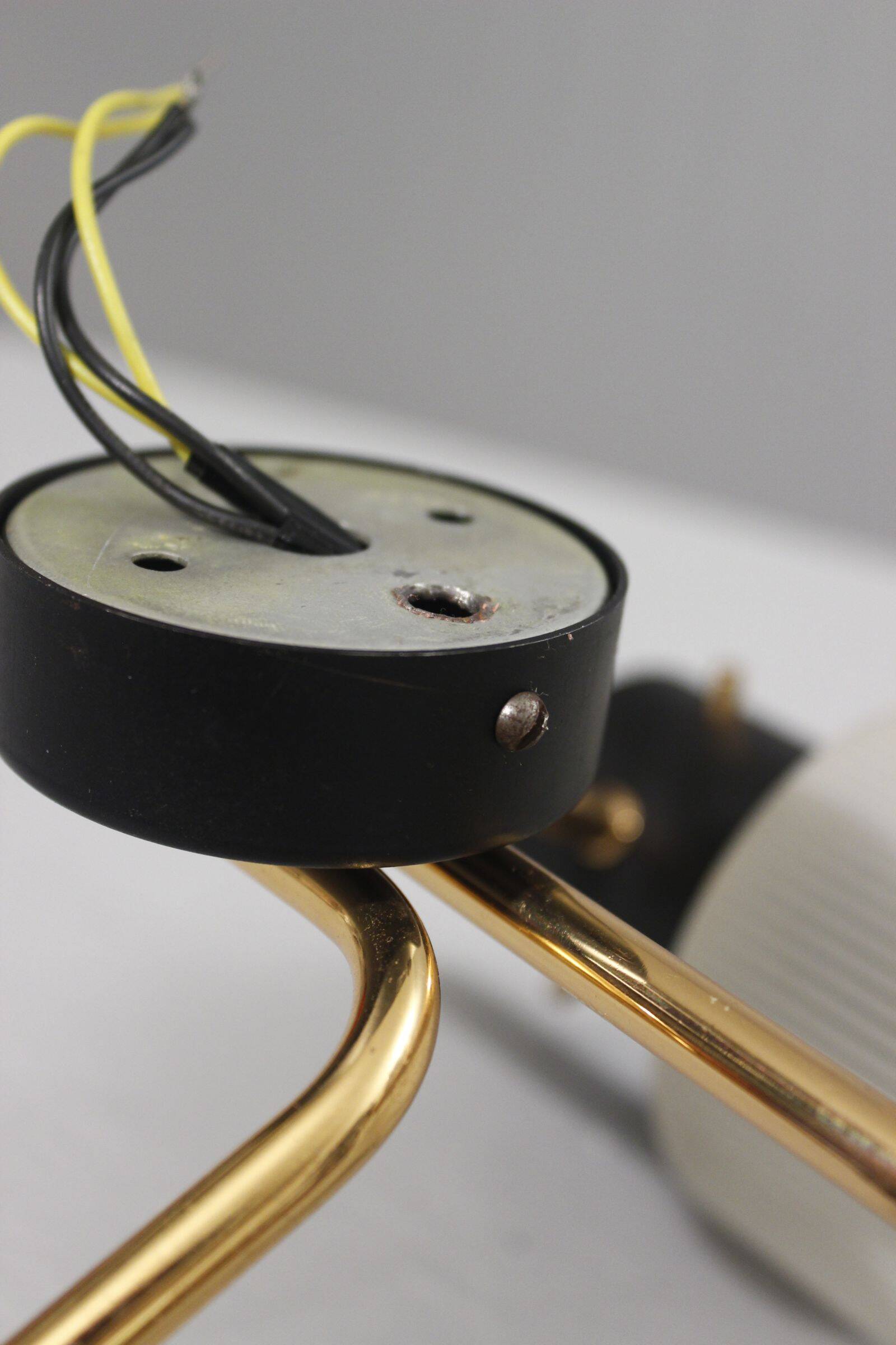 Pair of wall sconces 1950s style Arlus Lunel