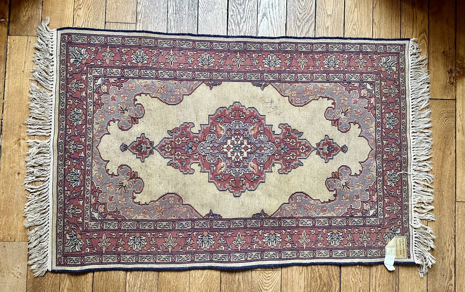 Handmade oriental rug – Wool and silk – 124 x 81 cm