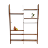 Mid-century vintage library wall shelf