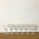 Red wine glasses crystal arques model Versaille