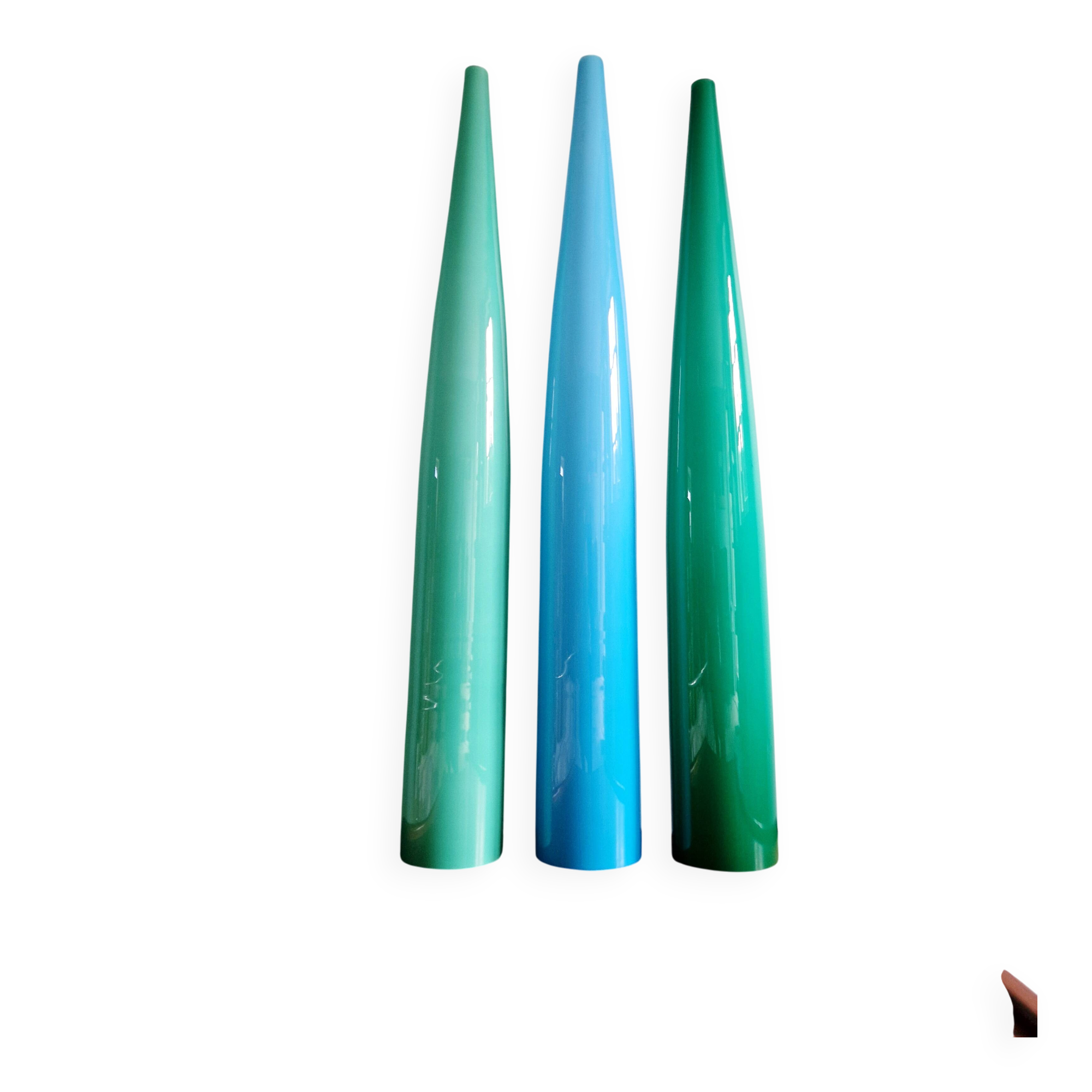 XXL Murano glass suspension trio, Alessandro Pianon, Vistosi, 1960