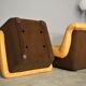 Armchairs by lev & lev, 70s set of 4