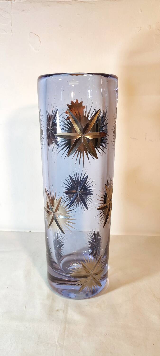 Jarrón de cristal. Spain, 1970s.