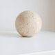 Vintage travertine decorative sphere, 1980s, Italy.