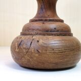 Small wooden lamp and its rope lampshade.