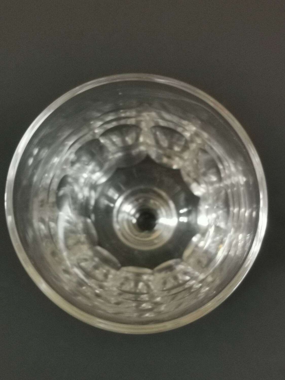 Port wine liqueur glasses in blown glass early 20th century