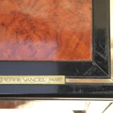 Headboard and bedside tables Pierre Vandel 1980