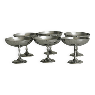 Set of 6 ice cream cups