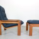 Teak armchair & ottoman by Emc Møbler Denmark mid-century modern