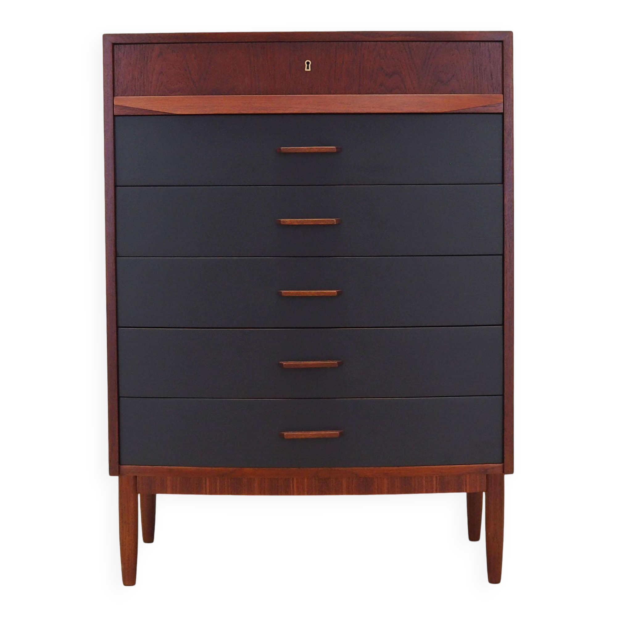 Teak chest of drawers, Danish design, 1970s, production: Denmark