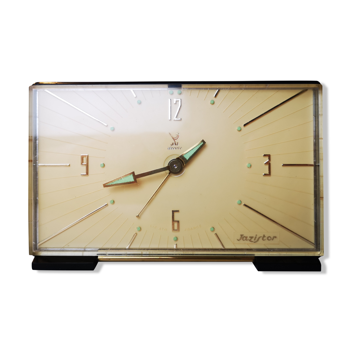 Clock clock pendulum vintage green green water green Jazistor