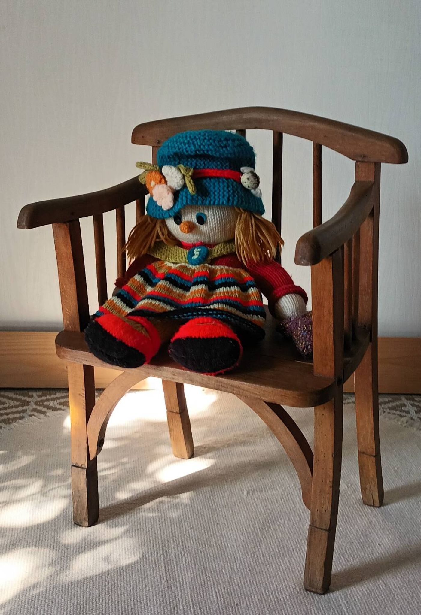 Vintage country-style children's armchair