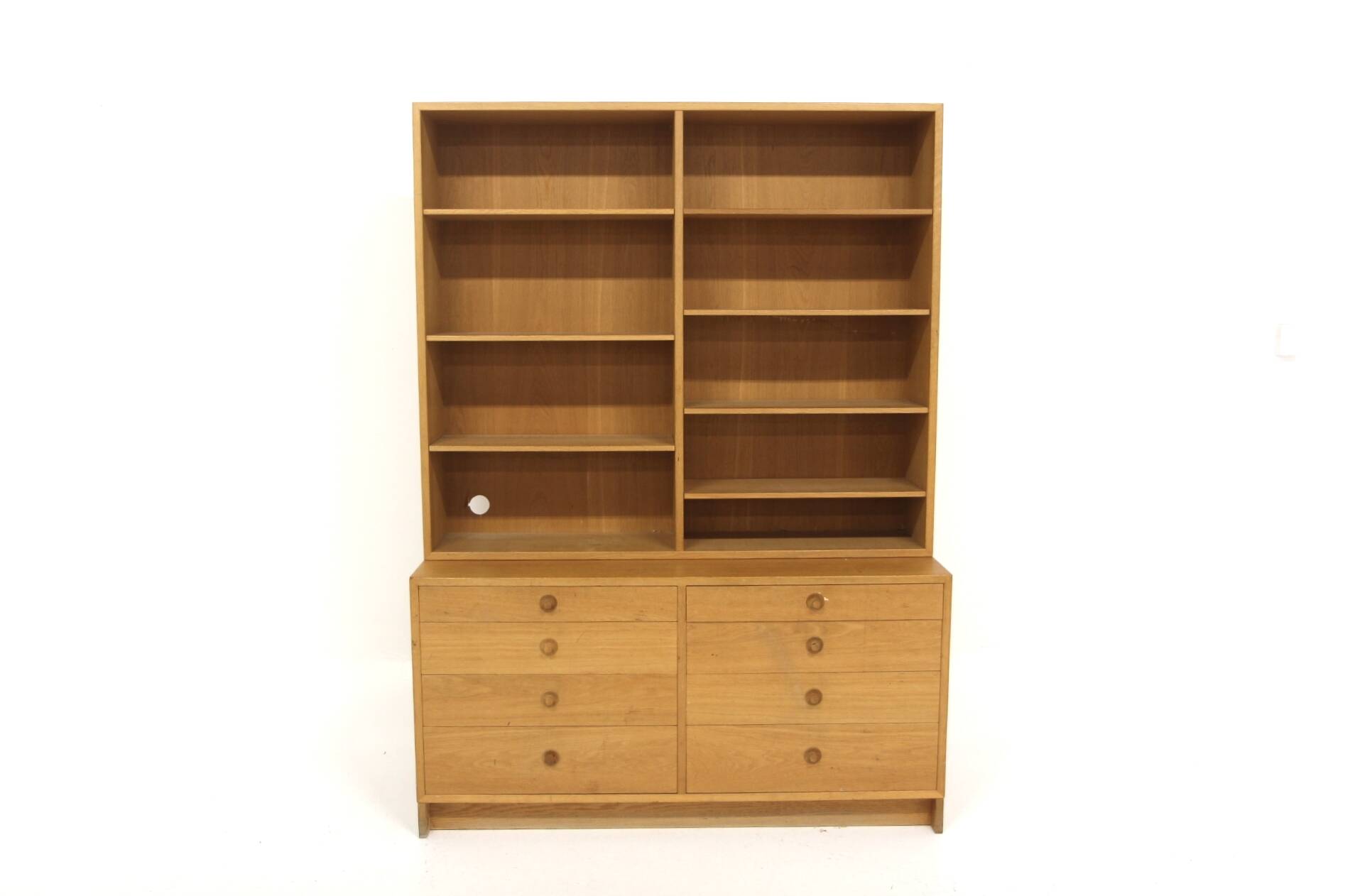 Scandinavian oak library Öresund, Børge Mogensen, Sweden, 1960