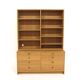Scandinavian oak library Öresund, Børge Mogensen, Sweden, 1960