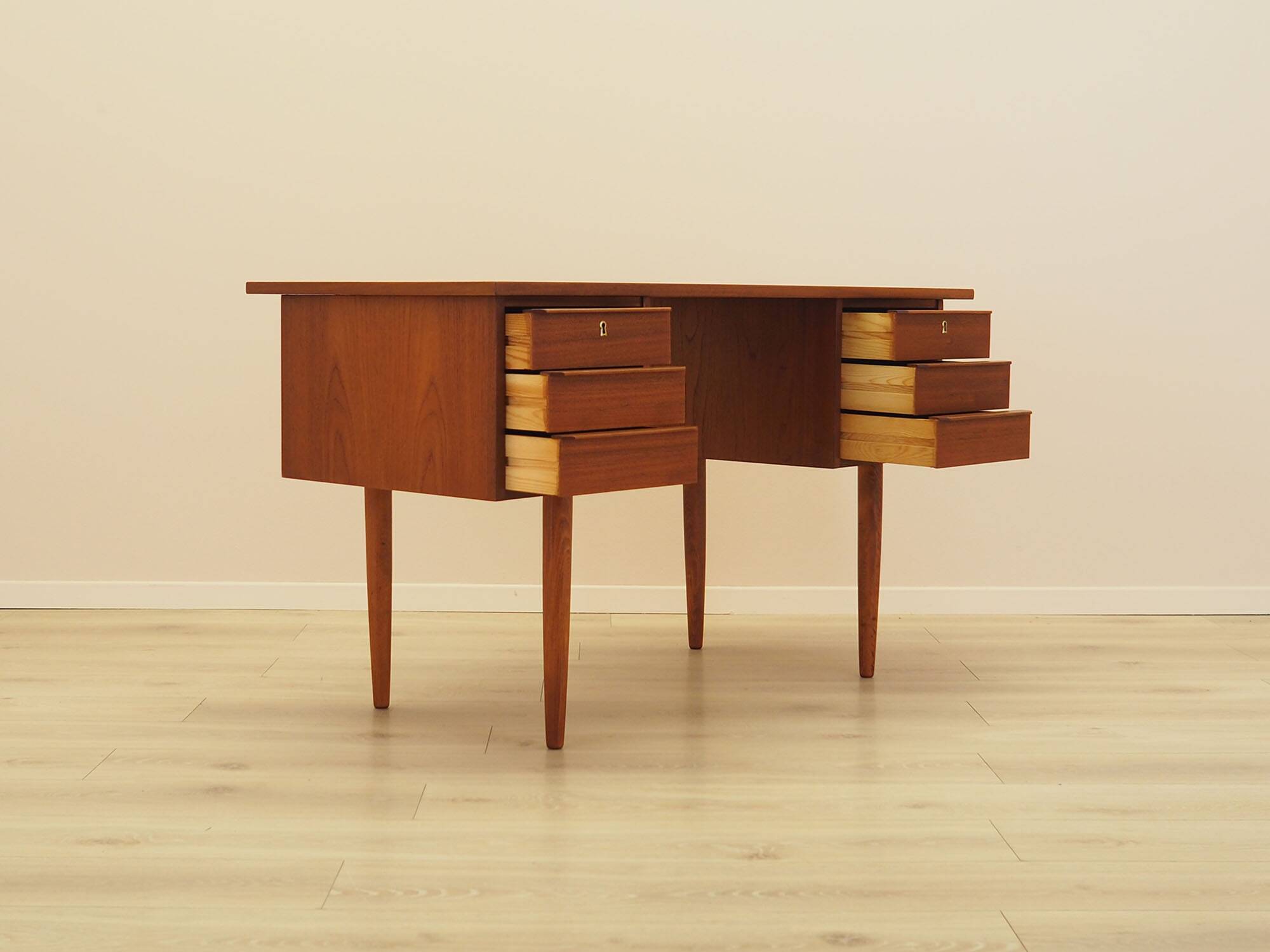 Teak desk, Danish design, 1970s, made in Denmark