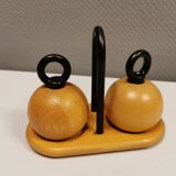 Pepper and salt mills designed by C Jörgensen for Bodum Denmark. late 20th century.