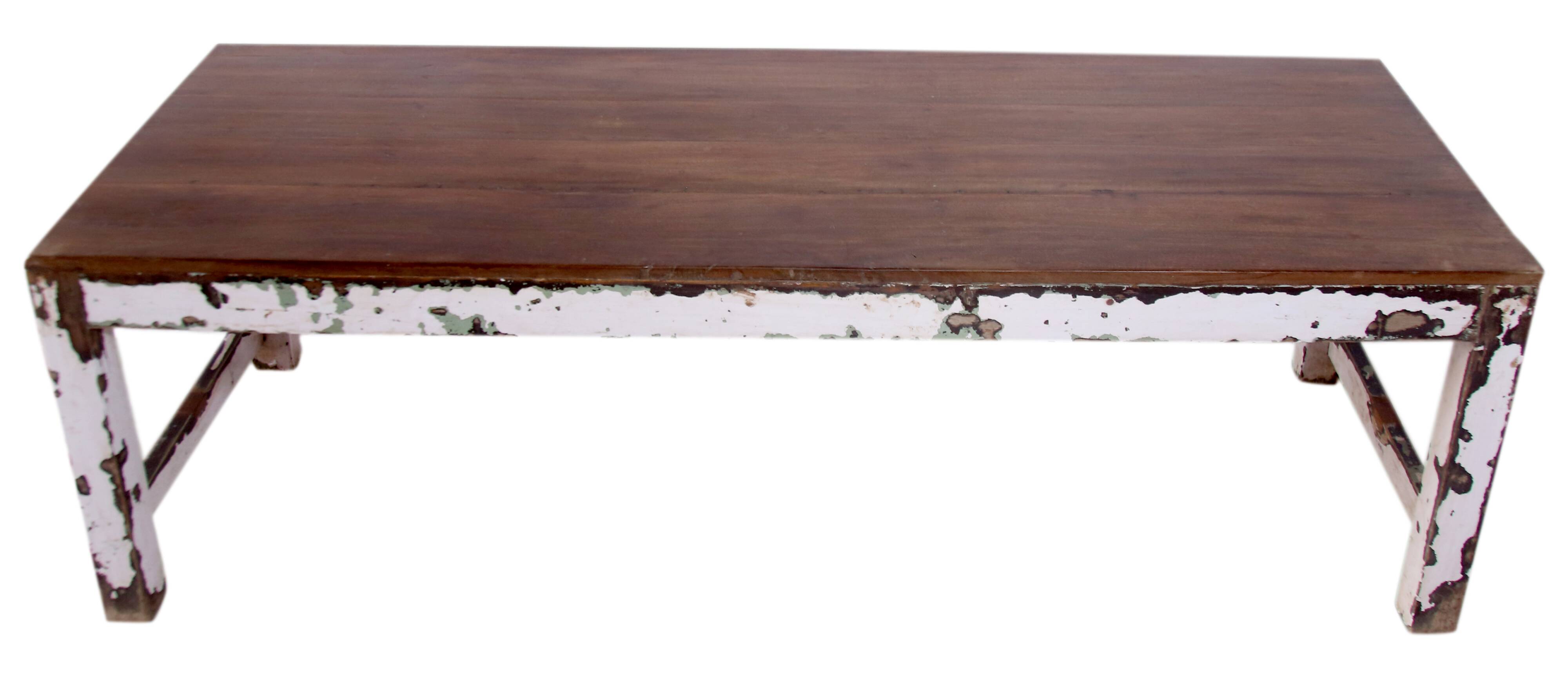 Burmese teak coffee table