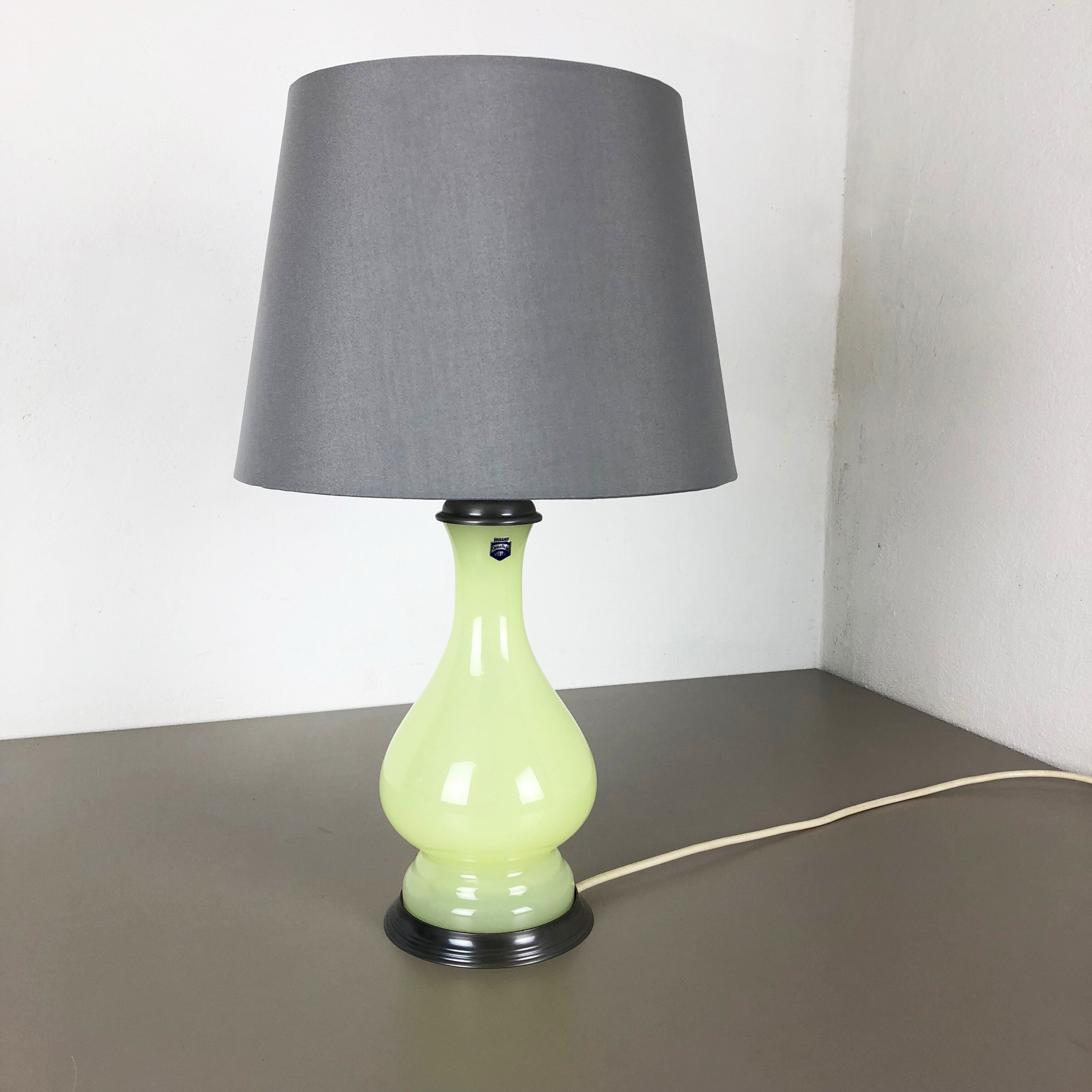 Murano glass "lime" table light by Cenedese Vetri, 1960s
