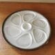 6 vintage oyster plates in barbotine
