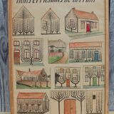 Antique painting of walls and picnons of report handmade garden