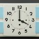 Vintage earthenware kitchen wall clock, made in France