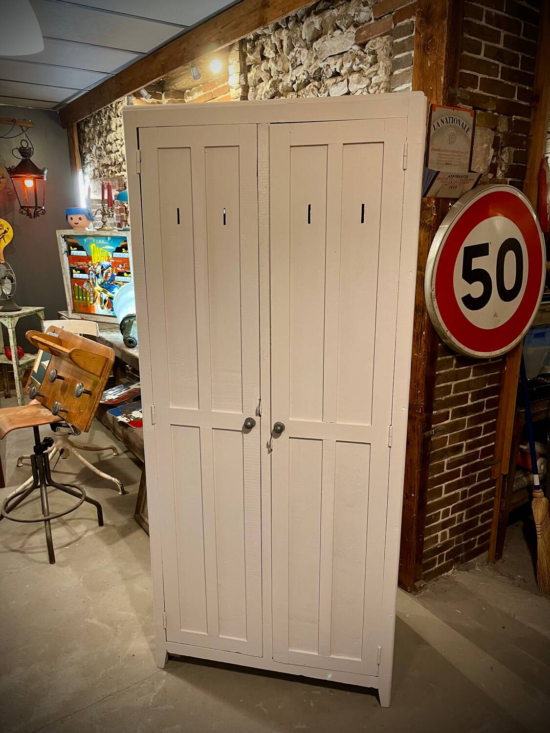 Charming antique Parisian wardrobe