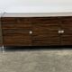 Buffet/crédence luxueux en ébène de Macassar, chrome et lucite par Armobil, Italie