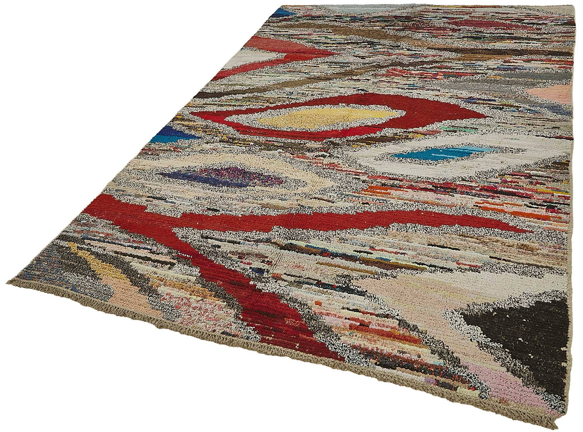 Tapis boho recyclé turc fait main 178 cm x 257 cm