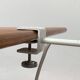 Swiss table lamp from the mid-century space age by SLZ Team for Swisslamps International.