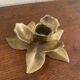 Brass flower candle holder.
