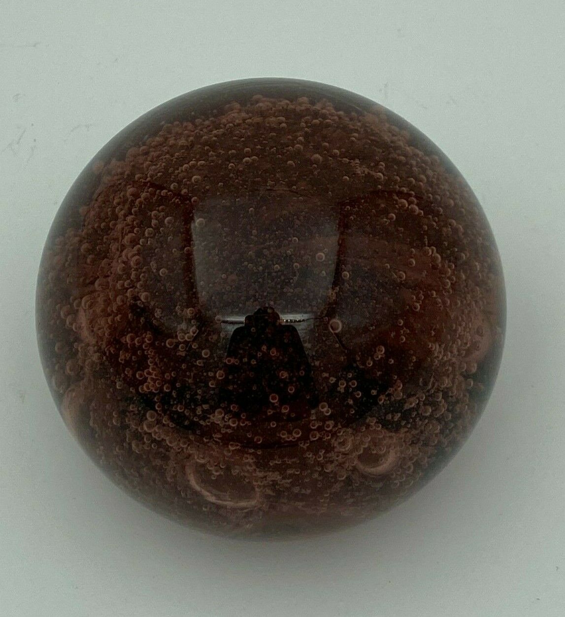 Biot sulfide glass 1970 purple red paper press