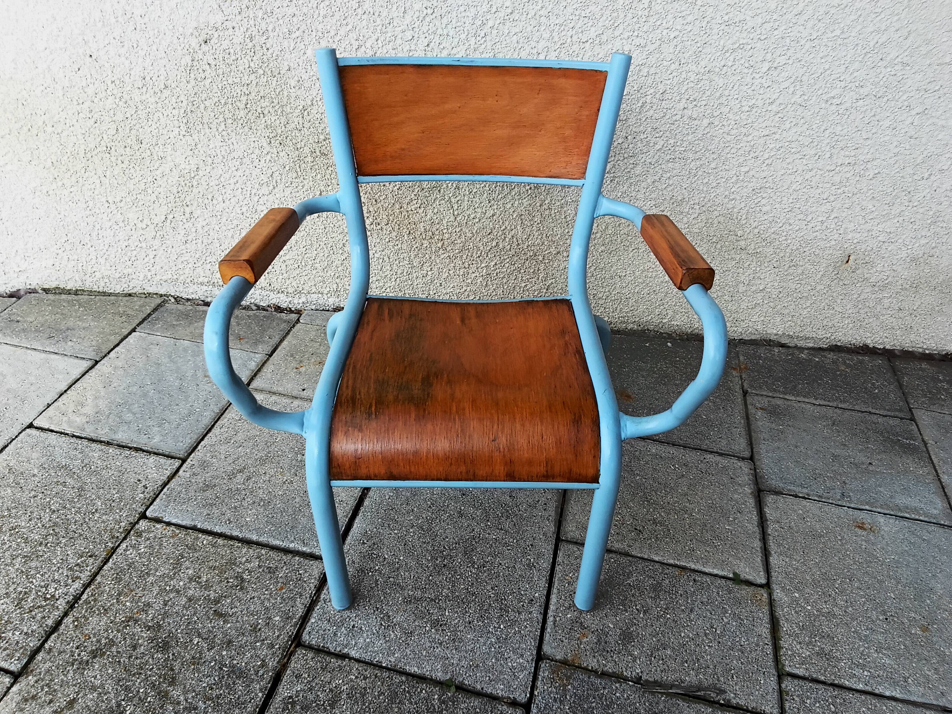 Children's desk and armchair